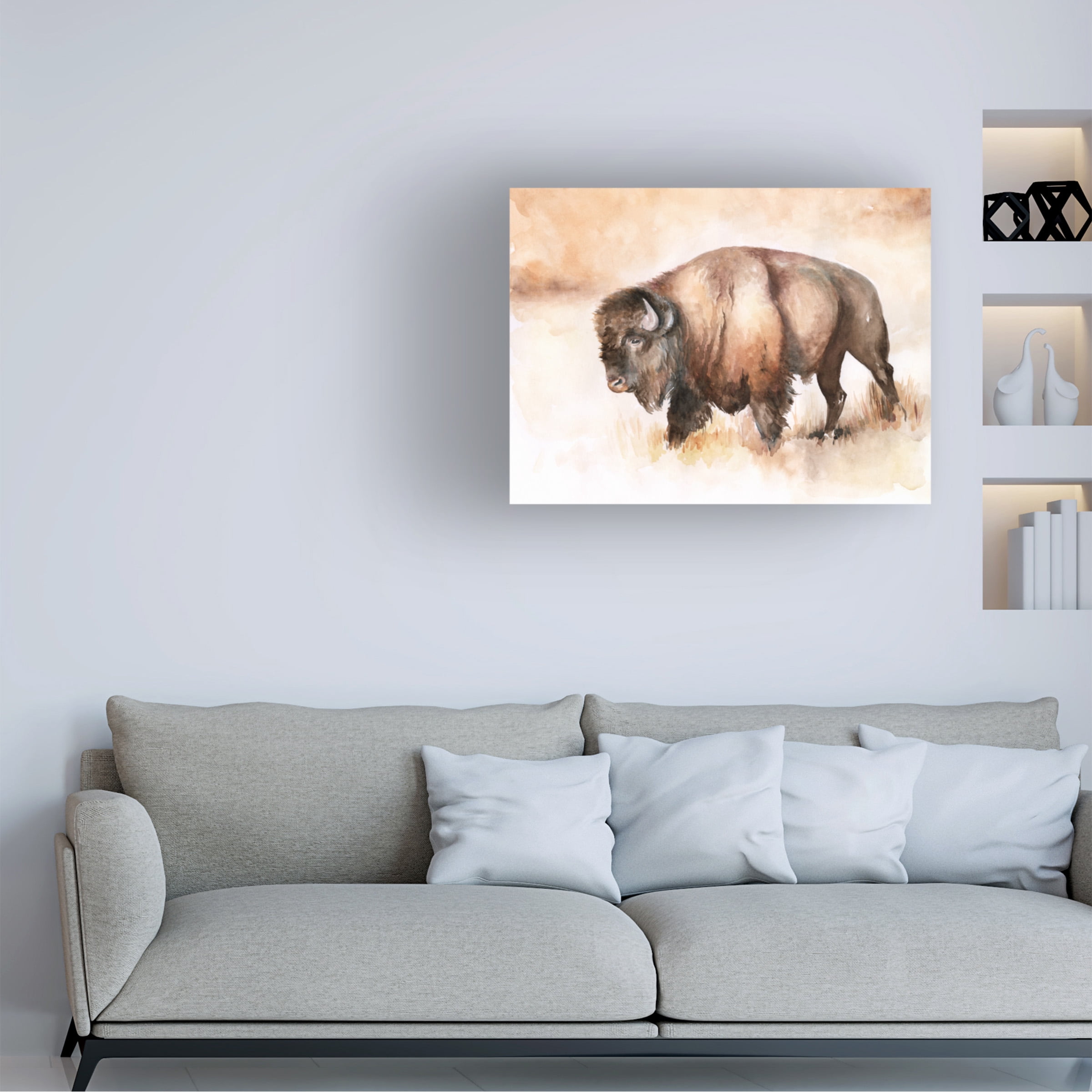 Jennifer Paxton Parker 'Buffalo Roam I' Canvas Art