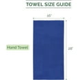 thumbnail image 2 of Elegant Comfort Turkish Cotton Hand Towel Set, 4-Pack, 16" x 28", Highly Absorbent - Soft Bathroom Towels, Royal Blue, 2 of 6