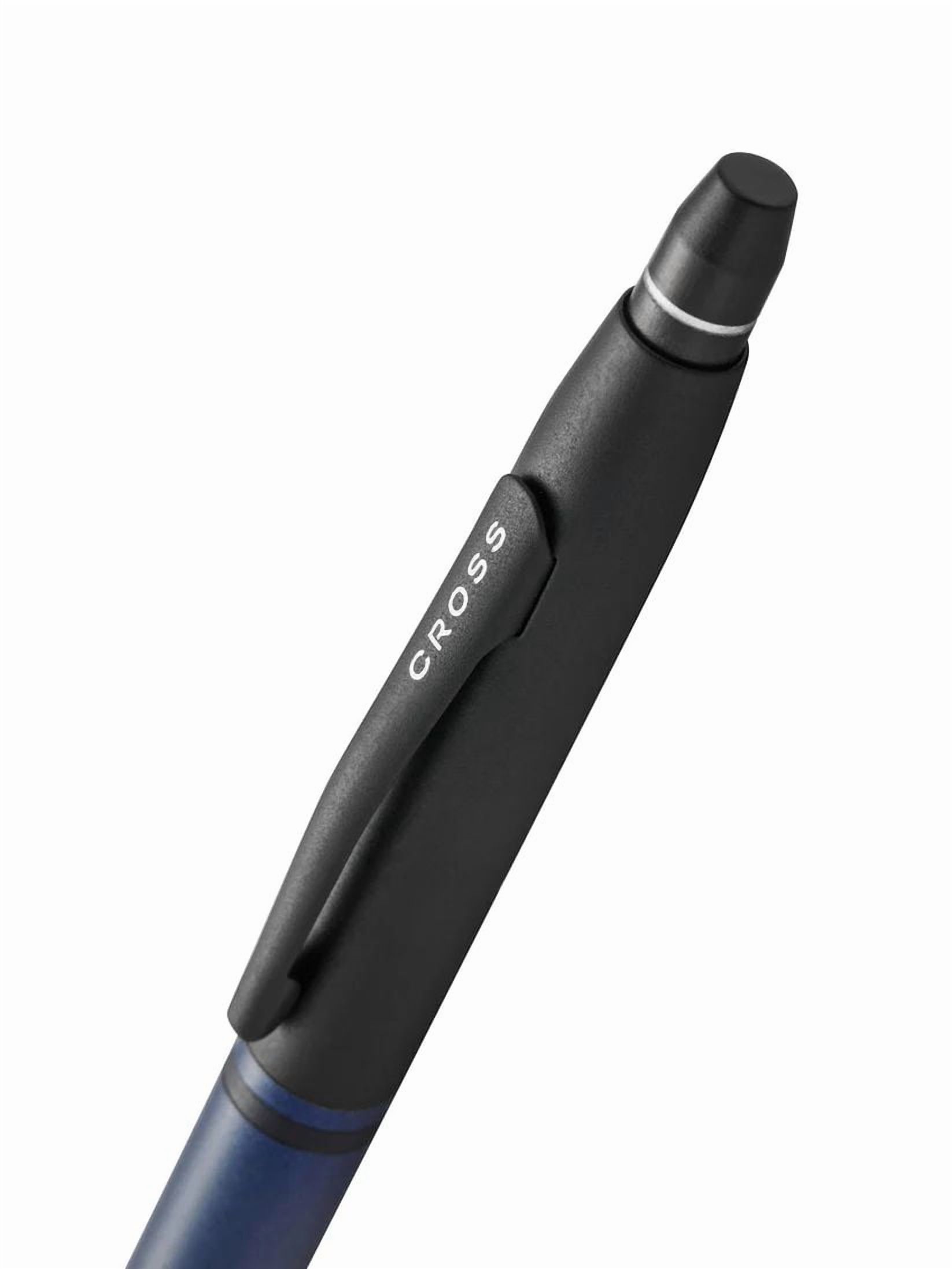 Cross Click™ Tuxedo Satin Metallic Blue with Black Appointments Ballpoint Pen