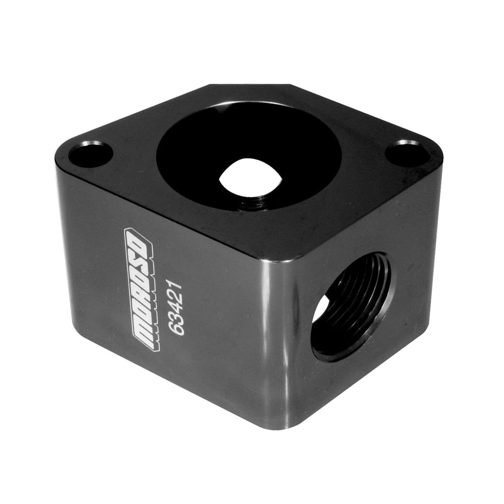 Moroso Water Neck Manifold 25/16 in Tall Aluminum Chevy V8 P/N 63421