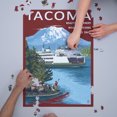 thumbnail image 3 of Tacoma, Washington, Ferry and Mount Rainier Scene (1000 Piece Puzzle, Size 19x27, Challenging Jigsaw Puzzle for Adults and Family, Made in USA), 3 of 4