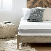 South Shore Somea Sensation Off-White and Gray CertiPUR Dual Firmness 10" Mattress, Multiple Sizes