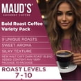 thumbnail image 6 of Maud's Bold Dark Roast Coffee Pods Variety Pack, 40 ct, 9 Assorted Dark Roast Flavors in Single Serve Pods – 100% Arabica Coffee, Compatible with Keurig K Cups Maker, 6 of 7