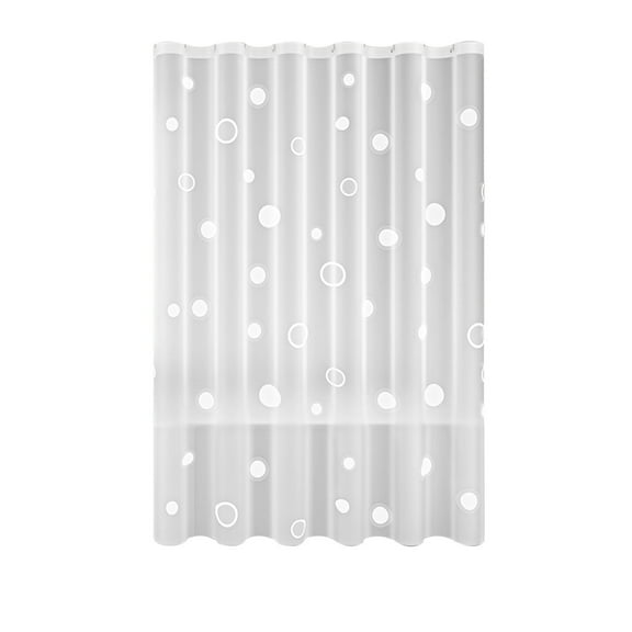 Waterproof Shower Curtain Set with 13 Hooks, Clear Polyester Fabric Bathroom Curtain Liner, Thickened Hotel Style for Bath Tub(A)