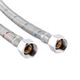 thumbnail image 5 of 2Pcs Raccord de Robinet en Acier Inoxydable Flexible Tuyau d'Alimentation en Eau Chaud Froid (US 3/8"C/9/16), 5 of 5
