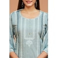 thumbnail image 3 of Straight Fit Embroidered Kurta with Pant  & Shiffon Duppatta, 3 of 8
