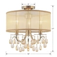 thumbnail image 5 of 5623-AB Crystorama Lighting Hampton - Three Light Chandelier in Minimalist Style - 14 Inches Wide by 17 Inches High-Antique Brass Finish, 5 of 9