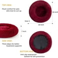 thumbnail image 3 of Xuet Cat Bed for Indoor Cats and Small Medium Dogs - Washable 20/24 Inches, Anti-Anxiety Round Fluffy Plush Faux Fur, Thick Bottom (Rainbow, Medium), 3 of 10