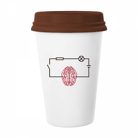 

Circuit Brain Power Physics Mug Coffee Drinking Glass Pottery Cerac Cup Lid
