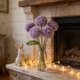 thumbnail image 4 of Ramo de flores de hilo hecho a mano – Arreglo floral artificial de crisantemos con pompones tejidos para decoración del hogar, centro de mesa, regalo de primavera, 4 of 6