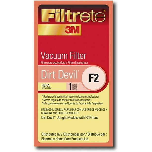 Type F2 Dirt Devil Vacuum Cleaner HEPA Replacement Filter by 3M