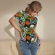 thumbnail image 3 of Balery Balls Body de cuello redondo de manga corta para mujer Tops de manga corta Tops básicos-Large, 3 of 7