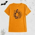thumbnail image 7 of hcuribad T Shirts for Women Plus Size Tops Womens Fall T Shirts Funny Short Sleeve Halloween Graphic Tees Tops Summer Tops Womens Tops Orange M, 7 of 7