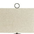 thumbnail image 2 of Benjara BM227206 Wheel Design Metal Body Table Lamp with Rectangular Hardback Shade, Gray, 2 of 3