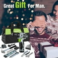 thumbnail image 5 of WORKPRO 12V Cordless Drill Driver Kit, Power Tool Kit for Home, 61-Piece Hand Tool Set, 14-inch Storage Bag, 1.5Ah Lithium-ion Battery & Charger included, 5 of 8