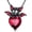 Bat, variant on Bat Necklace 925 Sterling Silver Ruby Bat Necklace Gothic Jewelry Gift for Women Men