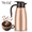 Gold, variant on JOGGEIL Thermal Coffee Carafe 70oz, Double Wall Vacuum Coffee Thermos Stainless Steel Coffee Pot, Thermal Pot Flask 24 Hour Heat Retention for Coffee Tea Beverage, Silver