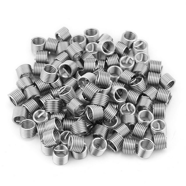Inserts Filetés Résistants à l'Usure 100 Pièces de Connexion en Acier Inoxydable Inserts en Bois pour Connexion