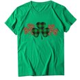 thumbnail image 4 of Pompotops Blouse Décontractée pour Femmes Imprimée pour la Saint-Patrick à Manches Courtes et Col Rond, 4 of 5