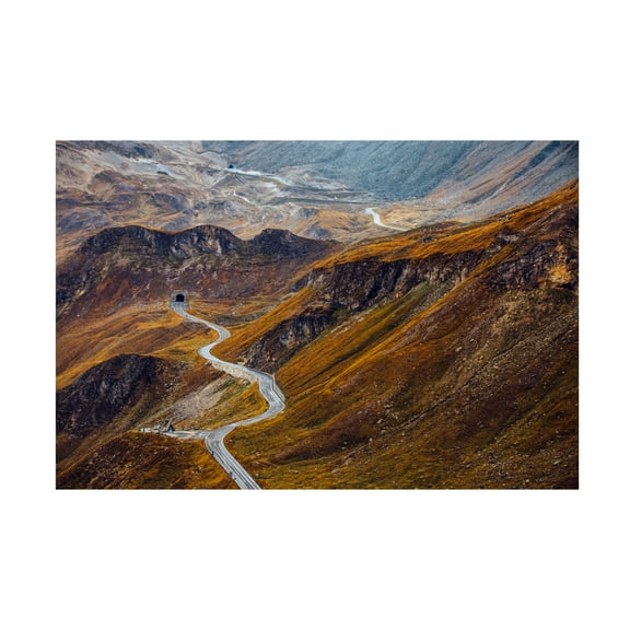 Canvas Wall Art - Angyalosi Beata 'Road' Wall Art for Living Room, Bedroom, or Office D?cor by Trademark Fine Art - 19 x 12 Inches