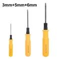 thumbnail image 1 of BTOER 2-Side Slotted Cross Screwdrivers Double Screwdrivers Head 3/5/6mm Portable Screws Driver Set For Repair Remover Hand Tools, 1 of 7