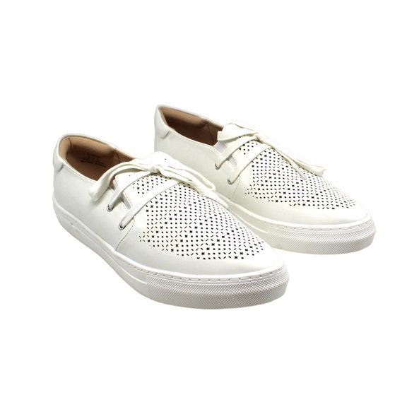 Journee Collection Womens Shantel Perforated Flat Casual and Fashion Sneakers