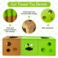 thumbnail image 3 of Túnel de gato para gatos de interior tubos de juego y túneles, 3 of 7