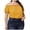 Yellow, variant on Fesfesfes Tops for Womem Loose Blouse Tops Women's Tops Large Solid Color Short Sleeve Straight Neck Off Shoulder Shirt Tops Off-the-Shoulder Tees Summer Tunic Tops Summer Saving Sale
