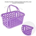 thumbnail image 4 of RENACLIPY Violet Plastic Basket with Double Handles for Shopping Storage and Toiletries Organizer, 4 of 5