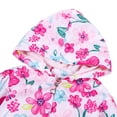 thumbnail image 5 of Autumn Toddler Girls Floral Windbreaker Hooded Little Girl Pink Jacket Coat, 5 of 9