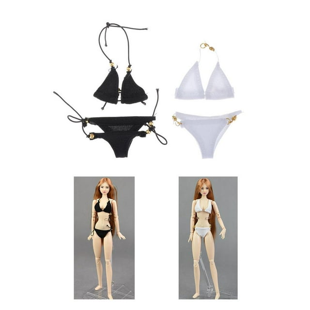 Paquete de 2 de bikini conjunto de lencería para juguetes calientes de 12 pulgadas Hugo
