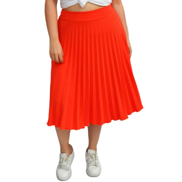 Falda plisada Roman Fashion/Tallas Extras, 715 (Naranja) naranja 36 Roman Fashion F-ELY-715-NARANJA