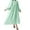Green, variant on Zedker Womens 2025 Casual Midi Maxi Dresses Lightweight Long Sleeve Crew Neck Elastic Waist Dress, Plus Size White L