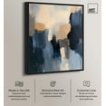 thumbnail image 2 of Navy Beige I Canvas Blue Abstracts by Art Remedy, Black Frame, 36 x 45, 2 of 7
