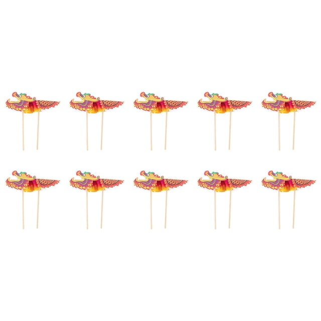 10 Sets Kids Educational Toys Chinese New Year Paper Dragon Dragon Paper Crafts Chinese Dragon