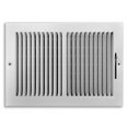 thumbnail image 2 of Tru Aire 8 in. H X 12 in. W 2-Way Powder Coat White Steel Wall/Ceiling Register, 2 of 2