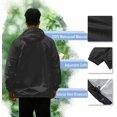 thumbnail image 3 of Men's Pullover Rain Jacket Waterproof Raincoat with Pocket, 3 of 6