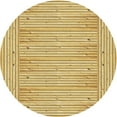 thumbnail image 1 of Ahgly Company Machine Washable Indoor Round Transitional Dark Golden Rod Brown Area Rugs, 4' Round, 1 of 7