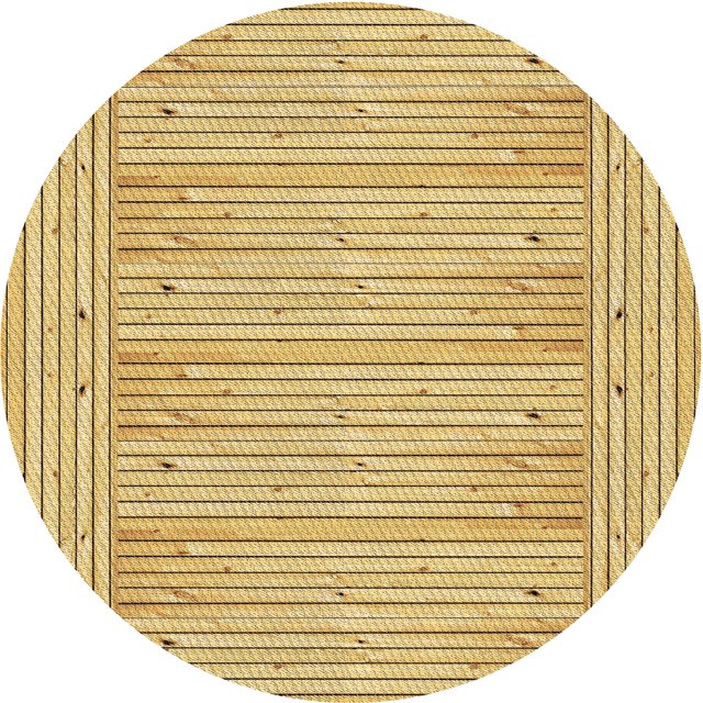 Ahgly Company Tapis d'Intérieur Rond Lavable en Machine Transitionnel Brun Doré Foncé, 3 Pieds Rond