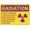 Warning Sign 6, variant on Caution Radiation X Ray in Use Warning Tin Sign 12 x 8 Inches - Indoor Outdoor Wall Decor for Home Kitchen, Farm, Garden, Garage, Medical Area