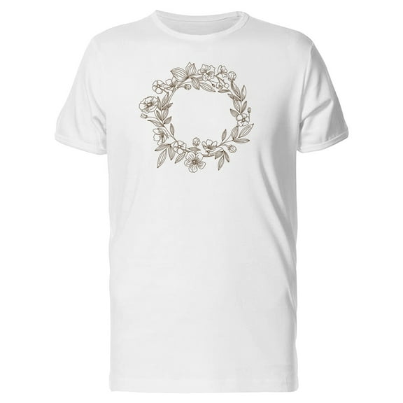 Hand Drawing Of A Wreath Tee Men's -Image by Shutterstock