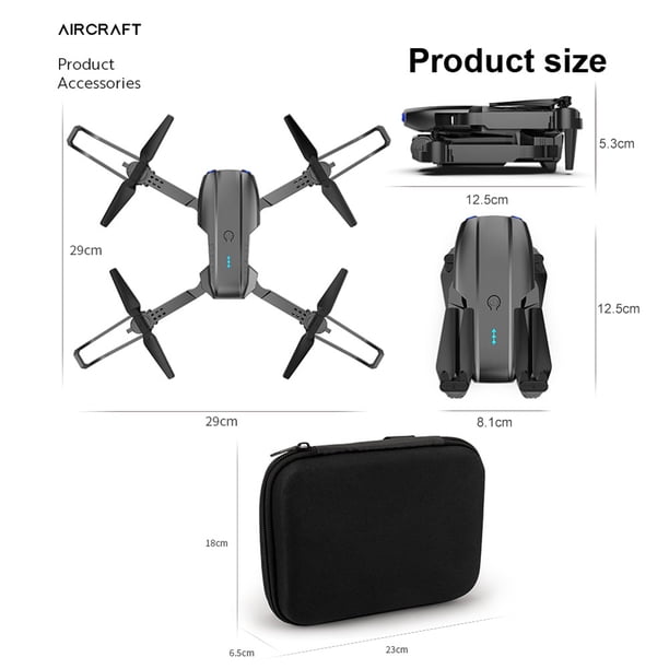 WLR/C 4K Cámara FPV 6-Axis RC Drone Altitude Hold 2.4GHz 4CH Cuadricóptero plegable Ndcxsfigh libre de BPA