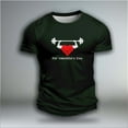thumbnail image 7 of UVEASISHA Valentines Day Short Sleeve T Shirts for Men Funny Heart Print Crewneck Graphic Tees Regular Fit Casual Gym Workout Shirt Army Green 3XL, 7 of 7
