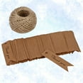 thumbnail image 6 of Raindrops Kraft Paper DIY Craft Tags with Fish Tail Scalloped Design for Wedding Favors and Party Gifts 100 Pieces Brown, 6 of 8