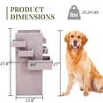 thumbnail image 2 of 27.8" Outdoor Water Fountain with Tiered Waterfall Flow, Resin Waterfall Fountain for Outside, Indoor/Outdoor Water Feature for Garden, Patio, 2 of 8