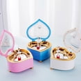 thumbnail image 3 of Guardoinrt Rotating Ballerina Musical Box Unique Home Accent Piece Heart Shaped Musical Box Musical Boxes Pink, 3 of 6