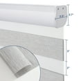 thumbnail image 5 of Keego Custom Size Zebra Shades for Windows Privacy Cordless Windows Shades for Home Office, Beige, 31"W x 66"H, 5 of 9