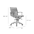 thumbnail image 6 of Century Black Modern Classic Aluminum Office Chair, 6 of 6