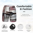 thumbnail image 3 of Gaeub Rustic Door Handle Closeup Print Mens Swim Trunks with Compression Liner,Board Shorts Quick Dry,Beach Swimwear with Pockets-XX-Large, 3 of 6