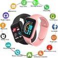 thumbnail image 2 of Y68 Smart Watch Medición De Presión Arterial De Oxígeno En Sangre Frecuencia Cardíaca Rastreador De Fitness Medidor De Ejercicio Millaje Calor Llamada Recordatorio De Información Monitoreo Del Sueño R, 2 of 4